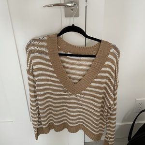 Knit v neck sweater